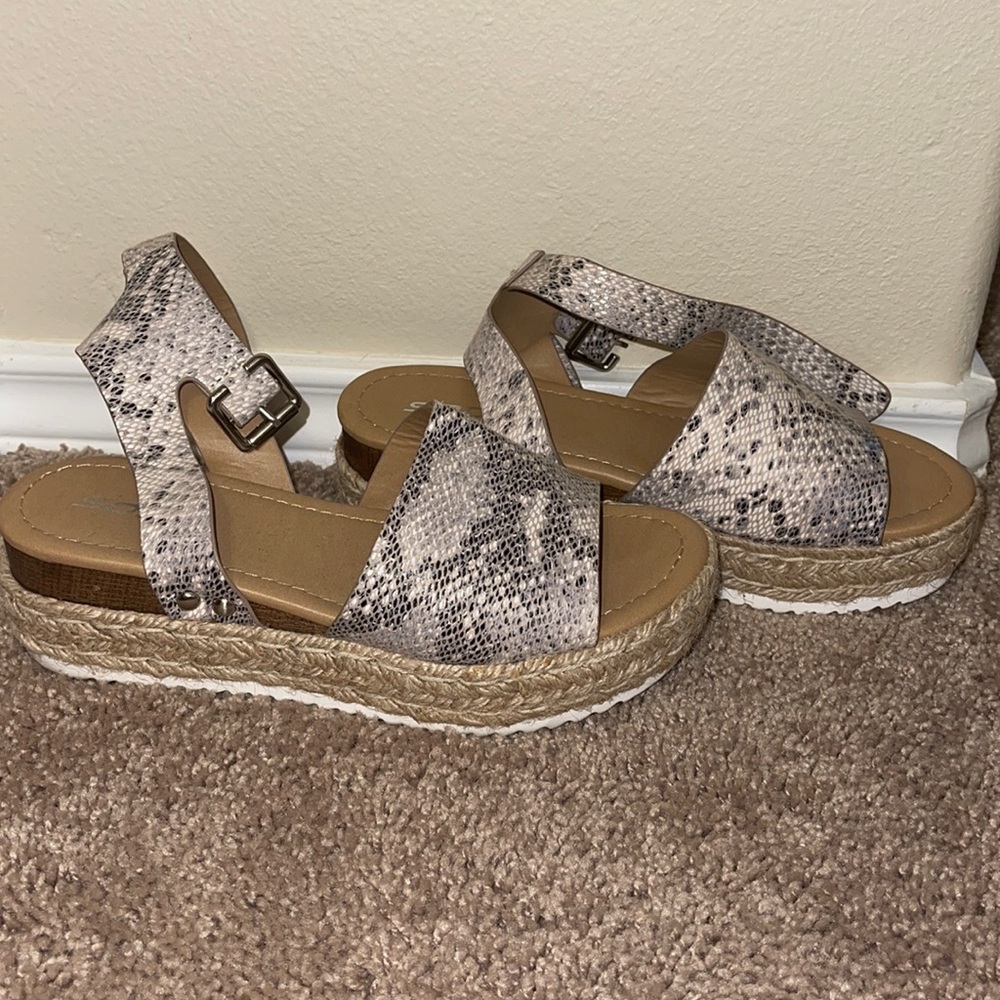 Soda Snake Platform Sandals